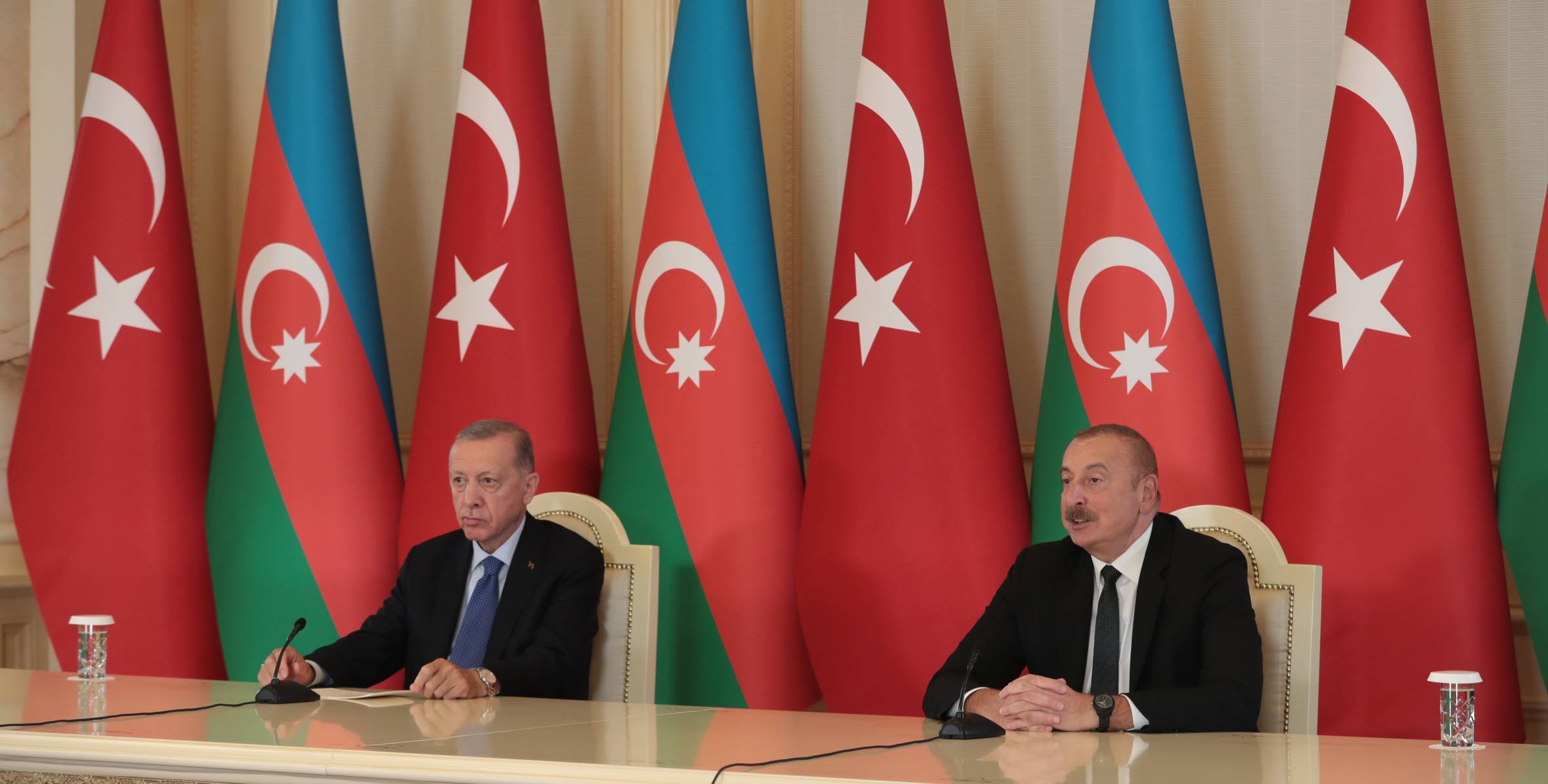 Azərbaycan və Türkiyə prezidentləri mətbuata bəyanatlarla çıxış ediblər
