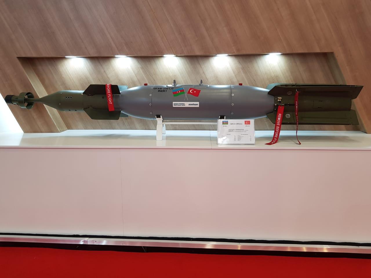 Müdafiə Sənayesi Nazirliyi “QFAB-250 LG” aviasiya bombasını xaricdə keçirilən sərgidə - “IDEF-2019” sərgisində ilk dəfə nümayiş etdirir