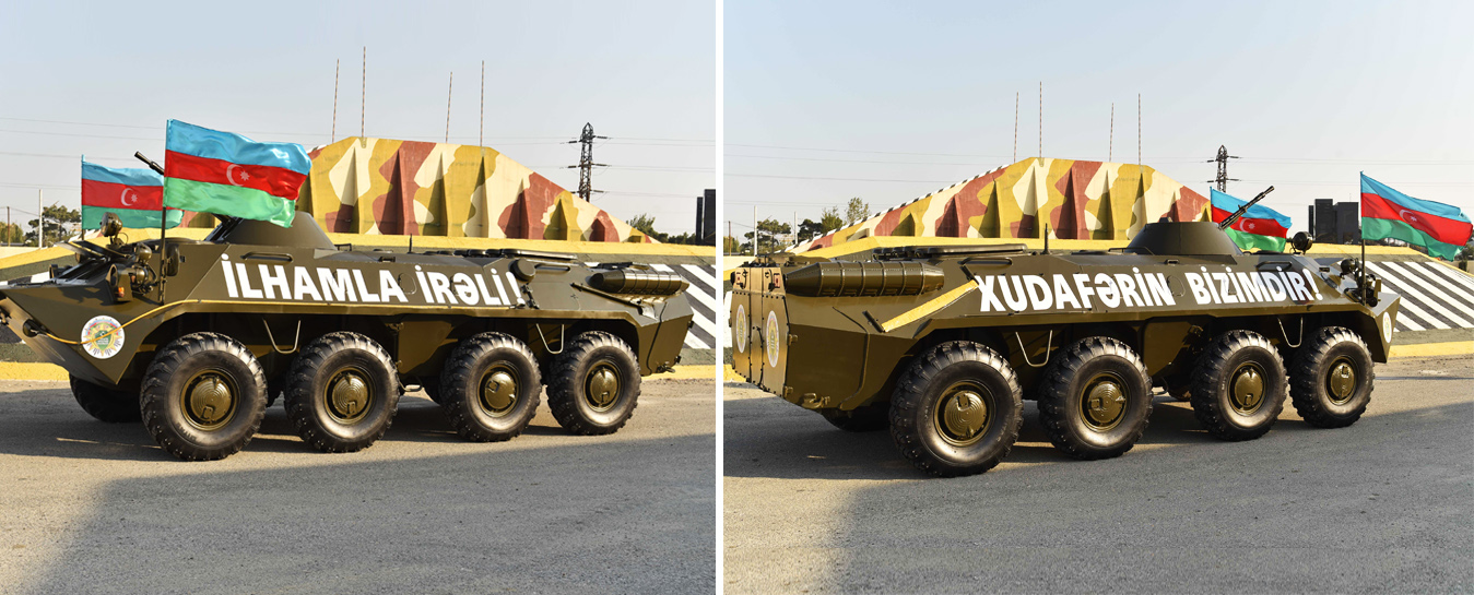 Dövlət Sərhəd Xidmətinə BTR-70M tipli zirehli nəqliyyat vasitəsi hədiyyə edilib