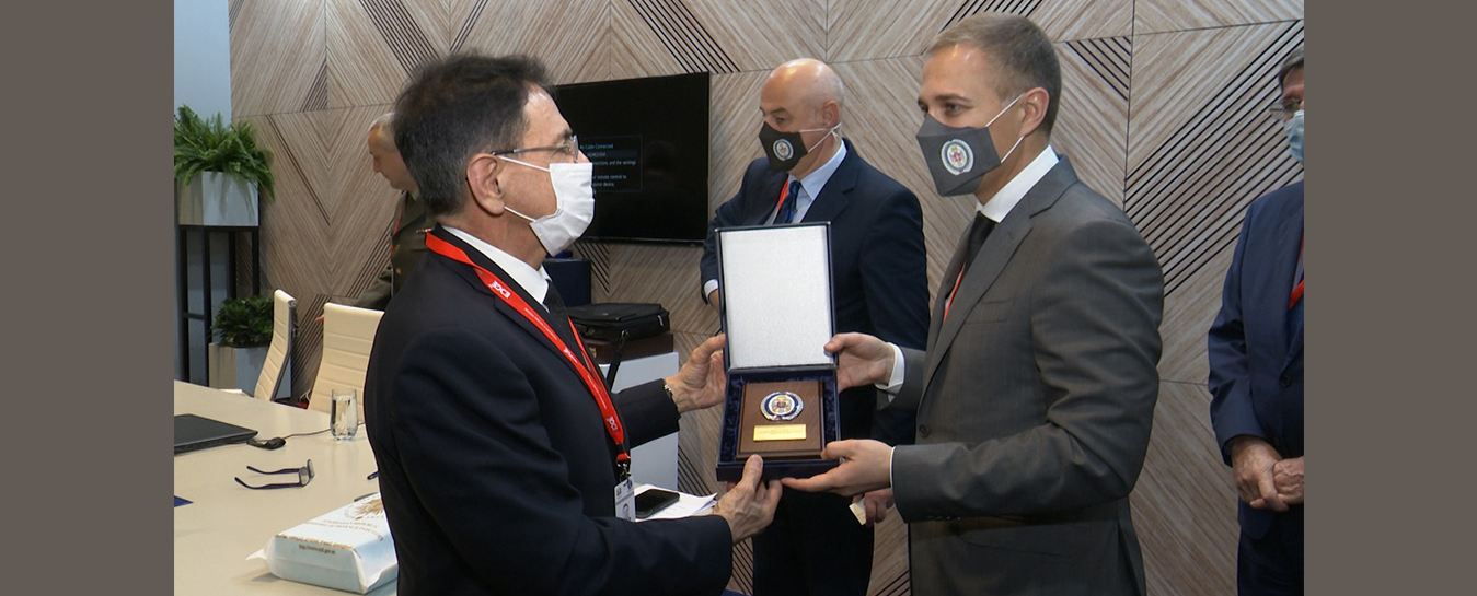 Müdafiə sənayesi naziri Mədət Quliyevin "IDEX-2021" sərgisi çərçivəsində Serbiyanın müdafiə naziri ilə görüşü baş tutub