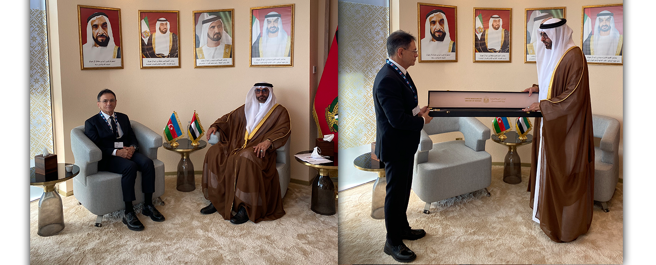 Mədət Quliyevin “Dubai Airshow-2021” sərgisində BƏƏ-nin müdafiə işləri üzrə dövlət naziri ilə görüşü baş tutub